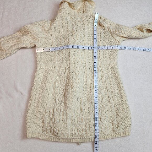 Aran Crafts Ireland Merino Wool Sweater Jacket Womens Medium - Picture 6 of 7
